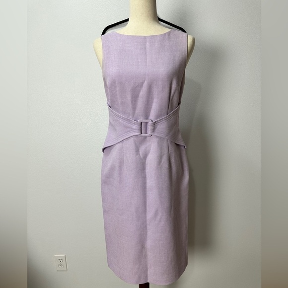 Vtg Vintage Talbots Women’s Sz 4 Made in USA Lilac Purple Sheath Dress Retro 60s - Picture 1 of 8